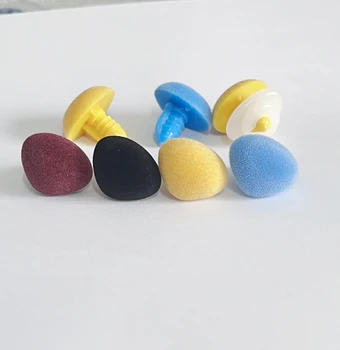 20ks nové barvy 22mm Hroznů červená černá modrá barva žlutý trojúhelník hrnou bezpečnosti hraček nos s tvrdou podložkou pro diy závěry