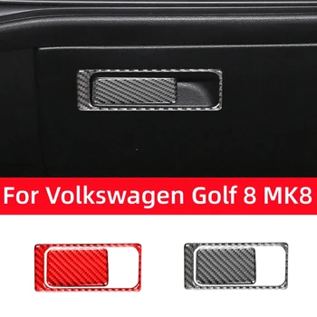 Pro Volkswagen VW Golf 8 MK8 2020 2021 Auto Rukavice Box Zvládnout Dekorace Kryt Rámu Nálepka, Carbon Fiber Auto Interiérové Doplňky