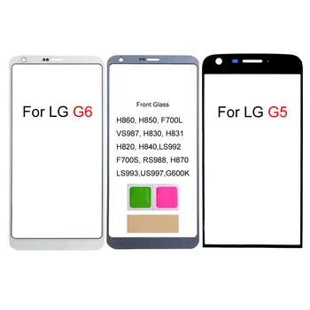 Pro LG G5 H850 H860 Dotykové Obrazovky Panel Pro LG G6 H870 LS993 US997 LS992 H830 F700L Přední Skleněný Panel Kryt Telefon Opravy