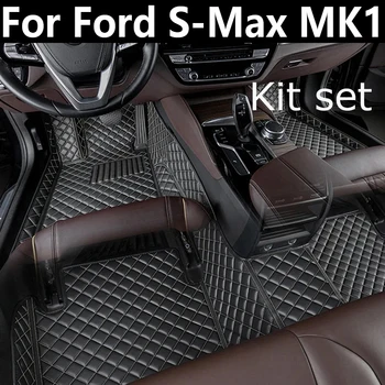 Auto Koberečky Pro Ford S-Max MK1 2006~2014 7seat Anti-dirt Chrániče Kompletní Sadu Vodotěsné Podlahové Rohože Non-slip Koberce, Auto Příslušenství