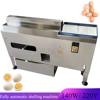 Rychlovarná Vejce Ostřelování Stroj, Automatické Vařené Vaječné Skořápky Remover Stroj Vaječný Peeling Stroj