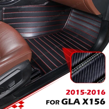 Vlastní Uhlíkových Vláken Rohože Pro Mercedes Benz GLA Class X156 2015 2016 Noha Koberec Kryt Automobilových Interiérových Doplňků