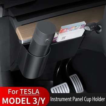 Úložný Box Pro Tesla Model 3/Y Přístrojové desky Vody Držák Materiálu ABS, Auto Příslušenství, Úložný Box Model Y/3 Příslušenství