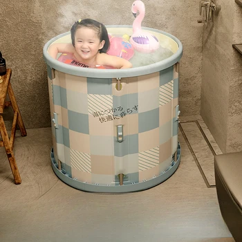 Koupel kbelík dospělé skládací vana pro domácnost celého těla vana barel baby plavání kbelík vanou artefakt dětí vana barel