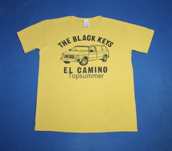 Černé Klávesy T-Shirt El Camino Blues-Rocková Kapela Tričko Pánské Tee Medium