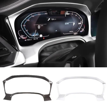 Pro-BMW 3 Série G20 2019 2020 ABS Carbon Fiber Vnitřní Dashboard Meter Display Rám Kryt Čalounění