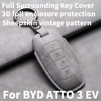 Ovčí Auto Dálkové Klíč Pouzdro Shell Pro BYD ATTO 3 EV 2023 2024 Příslušenství