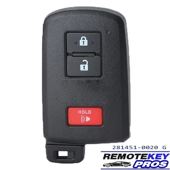 DIYKEY 281451-0020 G , HYQ14FBA Smart Remote Klíč 312/314.3 MHz / 433 mhz Fob pro Toyota RAV4 Corolla PRIUS C 2012-2020