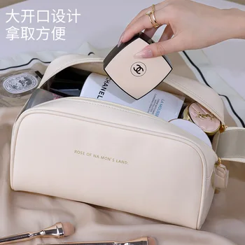 Dvojitý zip iny styl high-end přenosný cestovní polštář kosmetické wash bag skladování taška případě, kosmetické