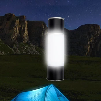Camping Svítilna LED Hliníková Zatahovací Svítilna S Multifunkční Zatahovací Nabíjecí Svítilna Stolní Lampa